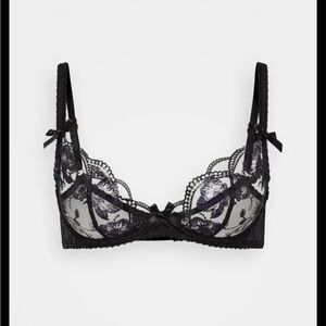 NWT Agent Provocateur Black/Blue Winnette Lace Bra